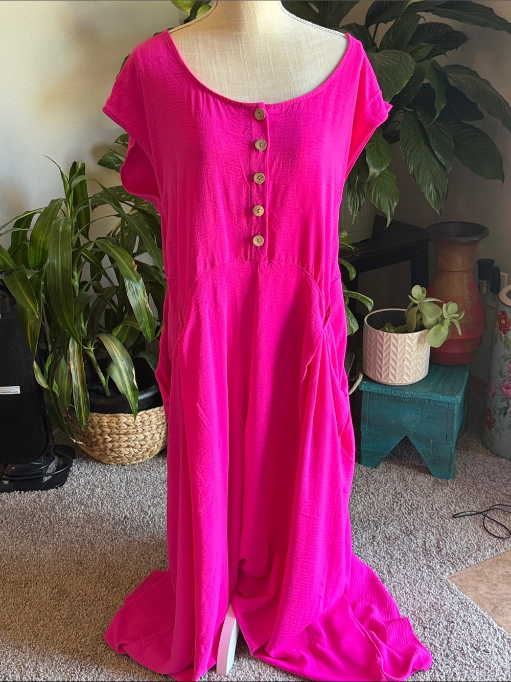 BUCKETLIST Hot Pink Casual Top